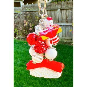 Hello Kitty Bento Iwako Salmon Sushi Keychain Purse Bag Charm